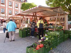 Gemüsemarktstand